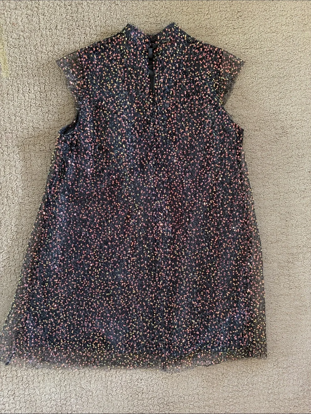 Joyfolie Black Sleeveless Sequin Dress